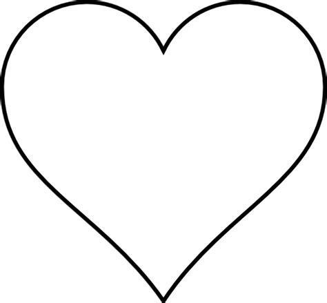 high quality heart outline clipart blank transparent png