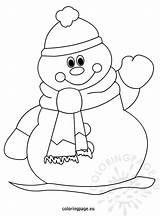 Coloring Snowman Pages Christmas Kids Winter Printable Abominable Easy Applique Coloringpage Eu Snowmen Patterns Sheets Cute Color Books Schneemann Getcolorings sketch template