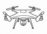 Drone Camera Doodle Vector Illustration sketch template