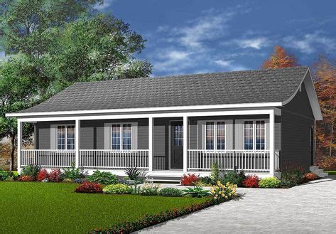 plan dr ranch  full width front porch   modern farmhouse plans ranch style