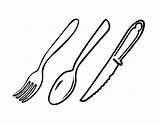 Peralatan Makan Dapur Mewarnai Minum Alat Hitam Fork Cutlery Sketsa Terpopuler Berikut Merupakan Spoons sketch template