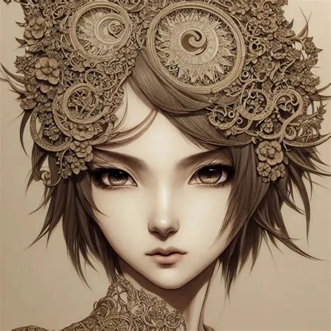 A Short Haired Girl Intricate Details Intricate H Openart