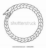 Ouroboros Coloring Tail Snake Its Designlooter Biting Infinity Symbol Magic Tattoo Animal Own 470px 66kb sketch template