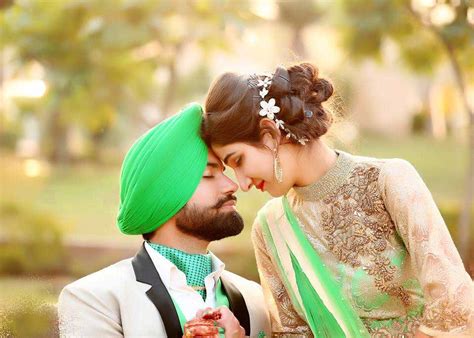 112 Punjabi Couple Wedding Images Wallpaper Photo Free Download