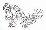 Groudon Primal Coloring Sketch Pages Paintingvalley sketch template