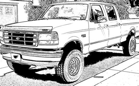 luxo ford truck coloring pages coloring pages