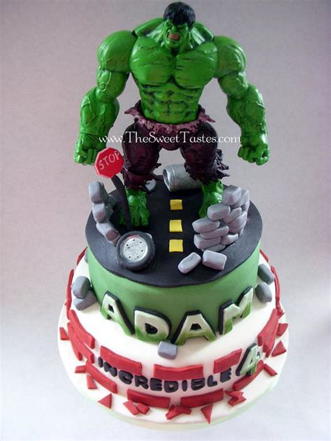 incredible hulk birthday cake cake  thesweettastes cakesdecor