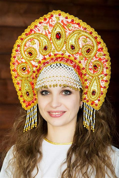 Russian Traditional Kokoshnik Tatyana от Folkwalk на Etsy Samba Jordan