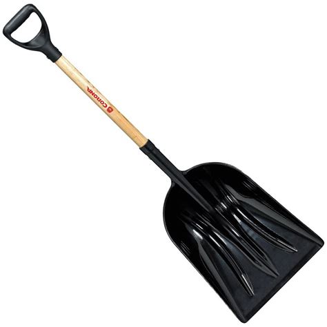 poly scoop shovel wood  handle needham garden center