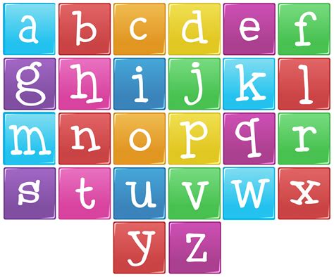 english alphabet symbols