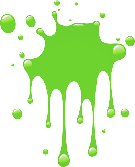 green splat paint clipart