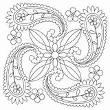 Paisley Coloring Pages Printable Adult Pattern Flower Colouring Designs Color Sheets Flowers Adults Getcolorings Patterns Pretty Book Getdrawings Library Clipart sketch template
