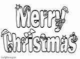 Merry Christmas Coloring Pages Printable Kids Print Say Letter Drawing Color Words Bubble Craftymorning Printables Getcolorings Sheet Books Visit sketch template