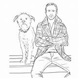 Gosling Ryan Choose Board Coloring sketch template