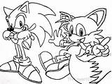 Tails Coloring Pages Sonic Library Clipart sketch template