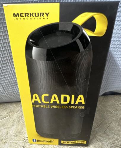 merkury acadia portable bluetooth wireless speaker mi