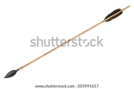 antique  wooden arrow isolated  stock photo edit   shutterstock
