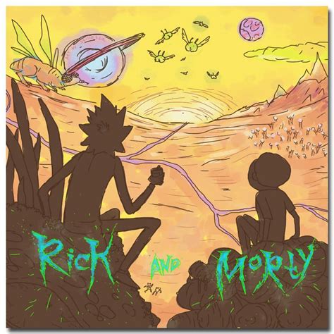 Rick And Morty Cartoon Poster 32x24