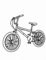 Bicycle Coloringsun sketch template