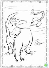 Dinokids Coloring Eeyore Close sketch template