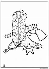 Cowboy Boots Coloring Drawing Getdrawings sketch template