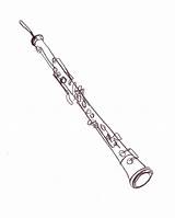Oboe Drawing Getdrawings sketch template