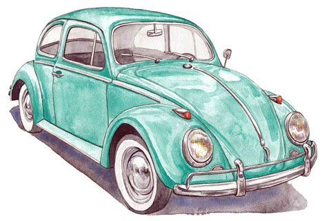 volkswagen beetle car drawing  kokas art  xxx hot girl