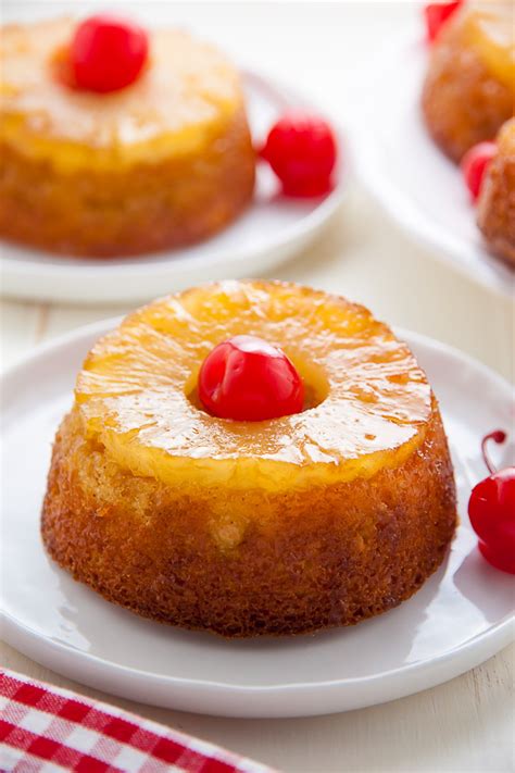 mini pineapple upside  cakes baker  nature