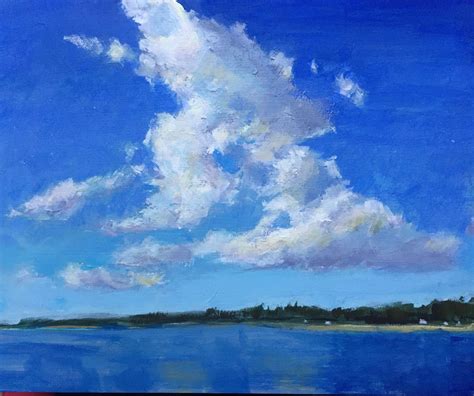 kelley macdonalds paintings summer skies   acrylic painting