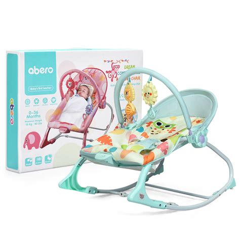 gymax adjustable infant rocker bouncer baby rocking chair toddler