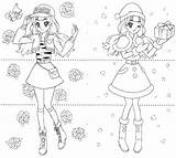 Precure Coloring Princess Pages Kirara Anime Choose Board Drawing Go sketch template