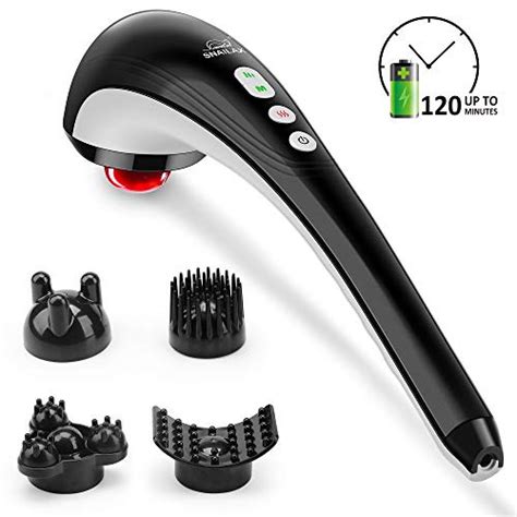 snagshout snailax cordless handheld back massager rechargeable