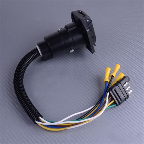 shock resistant wiring  pin flat   pin  blade trailer plug towbar ebay