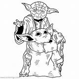 Yoda Cute sketch template