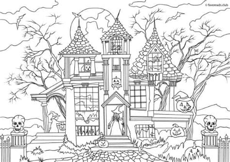 horror scenes haunted house favoreads coloring club