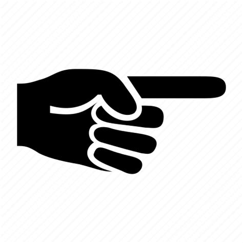 hand pointing pointingright icon   iconfinder