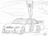 Nascar Coloring Pages Kyle Busch Printable Victory Drawing Color Cars Getdrawings Colorings Celebration Print Template Sketch Getcolorings sketch template