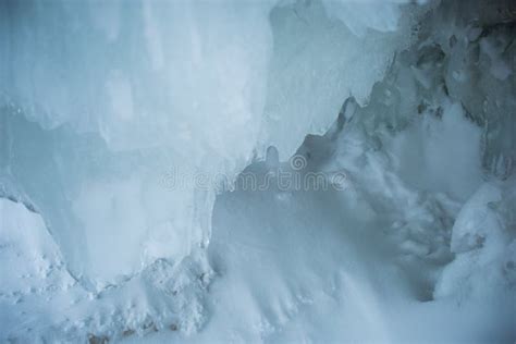 ice cavern   evening stock image image  bright