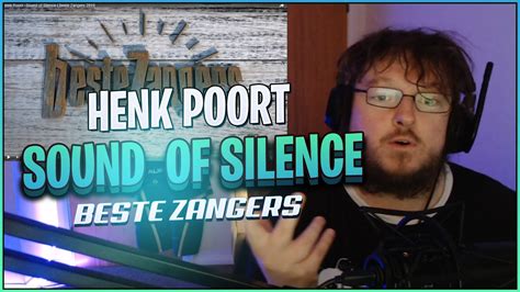 henk poort reaction sound  silence beste zangers  youtube