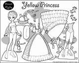Coloring Paper Pages Doll Dress Monday Marisole Dolls Princess Print Printable Barbie Vintage Four Paperthinpersonas Color Template Click Yellow Awesome sketch template