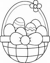 Ovos Colorir Baskets Coloringall Florzinha Imprimir Dxf Eps sketch template