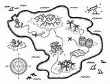 Treasure Map Coloring Pages Pirate Printable Kids Museprintables Maps Drawing Template Color Print Island Pdf Perspective Paper sketch template