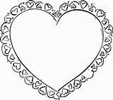 Coloring Heart Pages Broken Valentines Clipart Library sketch template