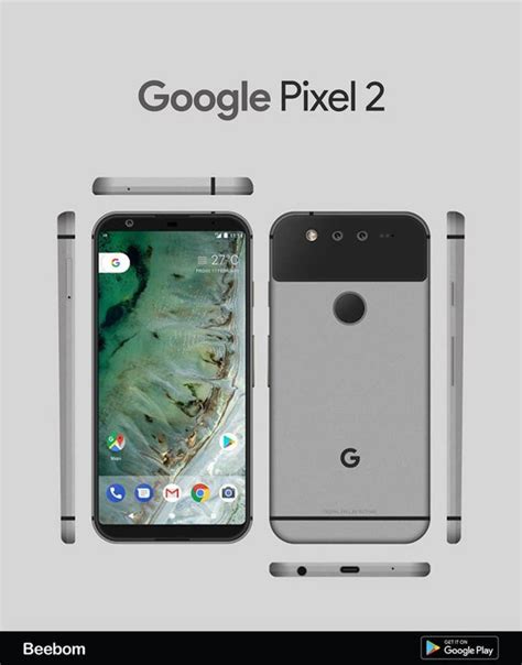 google pixel  designed  large top bottom bezels