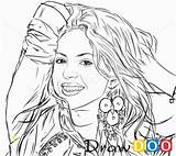 Shakira Draw Famous Celebrities Pages Coloring Selena Singers Quintanilla Easy Drawing People Step Portrait Realistic Tutorials Divyajanani Drawdoo Create sketch template
