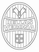 Hellas Verona Colouring Coloringpage Ca Pages Soccer Clubs Italian Colour Check Category sketch template