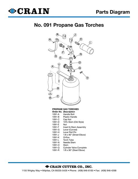 crain  propane gas torches discontinued model flooring tools installation supplies