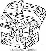 Chest Treasure Drawing Open Coloring Getdrawings sketch template