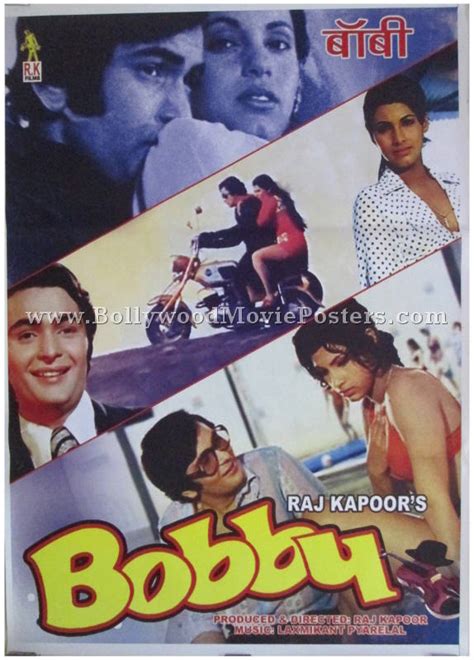 Bobby Hindi Movie Poster Old Bollywood