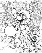Mario Coloring Pages Super Printable Print Bros Odyssey Color Galaxy Toad Bowser Sonic Sheets Fly Brothers Guy Boys Getcolorings Kids sketch template